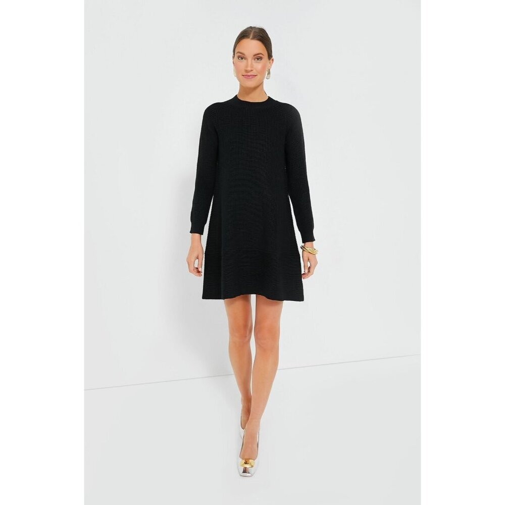 Pomander Place by Tuckernuck Black Ainsley Sweater Dress Long Sleeve Mini sz M